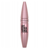 Maybelline Lash Sensational, rimel, îngroșare, negru intens, 9.5 ml