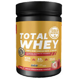 Pudra proteica cu aroma de capsuni Total Whey, 800 g, Gold Nutrition