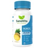 Probiotic jeleuri cu aroma de ananas, 60 bucati, Sanovita Wellness