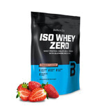 Pudra proteica cu aroma de capsune Iso Whey Zero, 500 g, BioTech USA