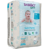 Bambo Nature Scutece chiloțel pentru înot mărimea S, 7-12 kg, 12 buc