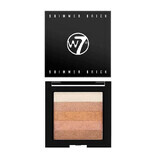 Bronzer pentru fata iluminator, W7, Shimmer Brick, 7.5 g