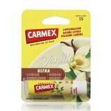 Balsam reparator pentru buze uscate si crapate cu aroma de vanilie SPF 15, 4.25 g, Carmex
