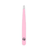 Penseta Sprancene, Profesionala, W7, Slanted Tweezers, Pink