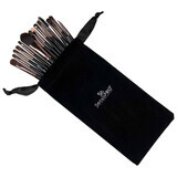 Set of 15 SensoPro make-up brushes, Black, Storage case included