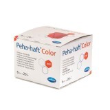 Bandaj elastic autoadeziv Peha-haft Color, rosu (932460), 6cm x 20m, Hartmann