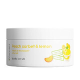 Nacomi Body scrub cu aromă de sorbet de piersică și lămâie, 100ml