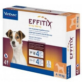 Antiparazitare pentru caini 4-10 Kg Effitix S, 4 pipete, Virbac