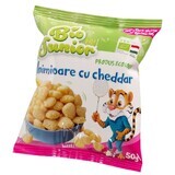 Inimioare eco fara gluten cu cheddar, 50 g, Bio Junior