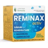 Reminax Activ saruri rehidratare + magneziu si aminoacizi, 20 plicuri, Remedia