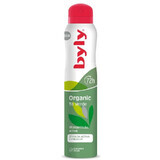 Deo spray cu menta si ceai verde, protectie 72h Organic, 200 ml, Organic Byly