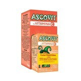 Pachet Ascovit cu Vitamina C cu arama de capsuni 60 coprimate + Ascovit cu Vitamina C cu aroma de piersica 100 mg x 20 comprimate, Perrigo