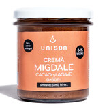 Crema de migdale cu cacao si agave, 300 g, Unison