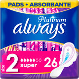 Sempre Platinum Super Super (taglia 2) assorbenti con ali 26 pz.