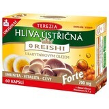 Terezia Oyster Mushroom + Reishi cu ulei de cătină de mare Forte 60 capsule