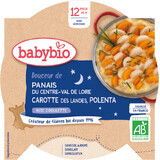 Babybio Meniu de noapte bună Pătrunjel, morcov și polenta cu arpagic 230 g