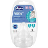 Chicco Bottle Soother Perfect 5/Well-Being physiologic fast flow 4m+ 2 pcs