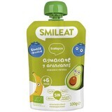 Smileat Pungă organică mere, banane, avocado și afine 6M+ 100 g