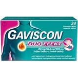 Gaviscon Duo Effect comprimate masticabile 24 buc