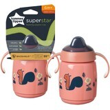 Tommee Tippee Superstar Sippee Cupa fără scurgere 6m+, roz 300 ml