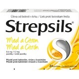 Strepsils miere și lămâie 24 de pastiluțe