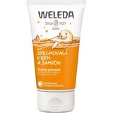 Weleda Cremă de duș și șampon 2în1 Happy Orange 150 ml