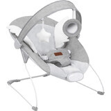 MoMi Vibrating Lounger Tuli gri cu aripi