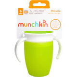 Pahar cu urechi Munchkin Junior 360° care nu curge 12m+, verde 207 ml