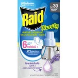 Raid Family refill lichid pentru el. vaporizator cu aromă de lavandă - 30 nopți