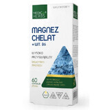 Magneziu chelat + vitamina B6 60 capsule Medica Herbs