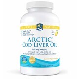 Arctic Cod Liver Oil Lemon (180 capsule) Nordic Naturals