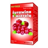 Cranberry met acerola 60 tabletten SANBIOS