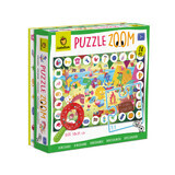 Puzzle infantil Zoom - Dinosaurios, 3 años+, 24 piezas, Ludattica