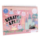 Caiet de activitati razuibil, Scratch & Play Enchanted, 3 ani+, Floss & Rock