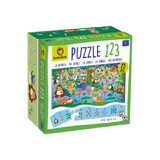 Puzzle para niños 1 2 3 Jungla, 3 años+, Ludattica