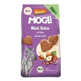 Organic biscuits with musli, cocoa and hazelnuts, 125 g, Mogli