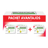 Pachet Bronhoklir sirop tuse productiva 2+1, 3 x 15 plicuri, Stada