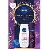 NIVEA BOX DEO PEARL 1×1 buc, pachet cadou