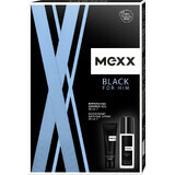 MEXX BLACK MAN deodorant 75ML + gel de duș 50ML 1×1pc, set de cosmetice pentru bărbați