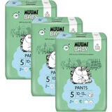 Muumi Baby Pants 5 Maxi+ 10-15 kg, pachet lunar de pantaloni eco pentru scutece 1×114pcs, pantaloni eco pentru scutece