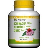 BIO Pharma Echinacea, Vitamina C, Zinco 1×120 tbl, integratore alimentare