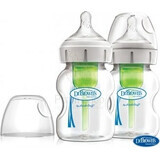 Dr.BROWN´S Feeding Bottle OPTIONS+ 150 ml duopack 1×2 pcs, anti-colic feeding bottle 0m+