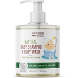 Wooden Spoon Baby Shower Gel/Shampoo 2in1 fără parfum 300ml 1×300ml, gel de duș pentru copii