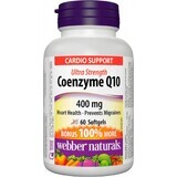 WEBBER NATURALS Coenzima Q10 400 mg EXTRA FORTE 1×60 cps, supliment alimentar