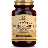 Solgar Ester-C plus 500 mg de vitamine C non acide avec complexe de bioflavonoïdes 50 gélules 1×50 cps, complément alimentaire