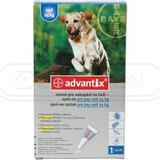 ADVANTIX SPOT-ON PES 4×4 ml, antiparasitic repellent preparation