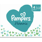 PAMPERS HARMONIE BABY DIAPERS V.4 9-14KG 174KS 1×174 buc, scutece în mărimea 4