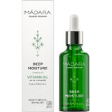 Mádara DEEP MOISTURE, Deep Moisturising Vitamin Facial Oil 1×50 ml, huile vitaminée multifonctionnelle certifiée biologique