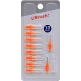 UBrush! - Interdentalzahnbürste - 0,8 mm orange 1×10 Stück