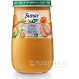 Sunar Verduras ecológicas, judías, ternera, aceite de oliva 1×190 g, Entrante de verduras ecológicas